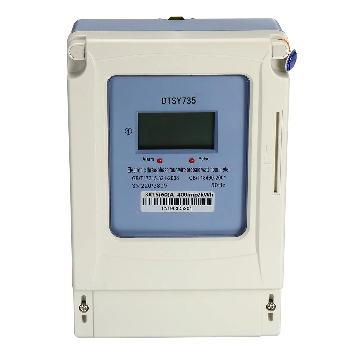 15 60A ZEAST 3 фазы 4-счетчик электроэнергии 3x220/380 V предоплаты энергии Электрический кард-метр ЖК-дисплей Подсветка цифровой Дисплей несколькими пользователями - Цвет: 15 60A