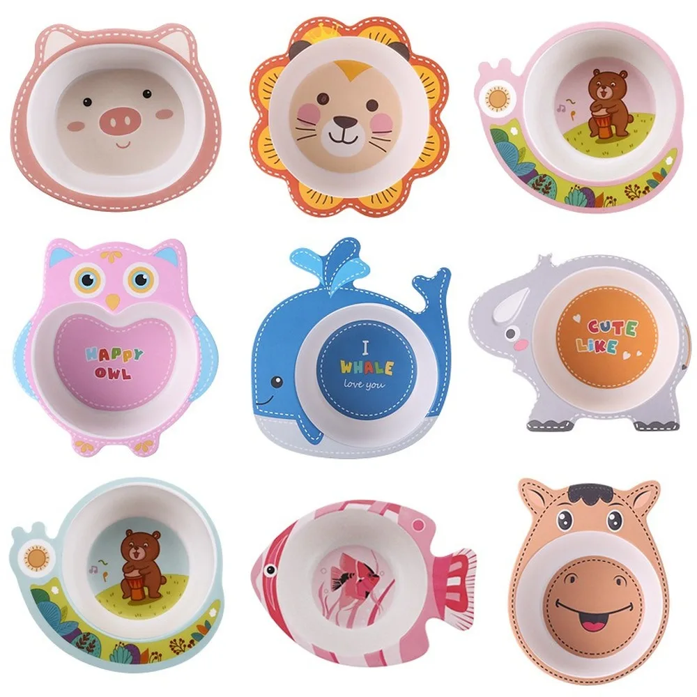 Creative Carton Animals Bamboo Fiber Kids Baby Children Boy 
