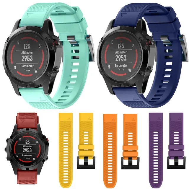 20 26 22 мм Garmin Fenix 6 быстросъемный ремешок для часов 6X5X5 5S 3 3HR D2 S60 Forerunner 935 часы