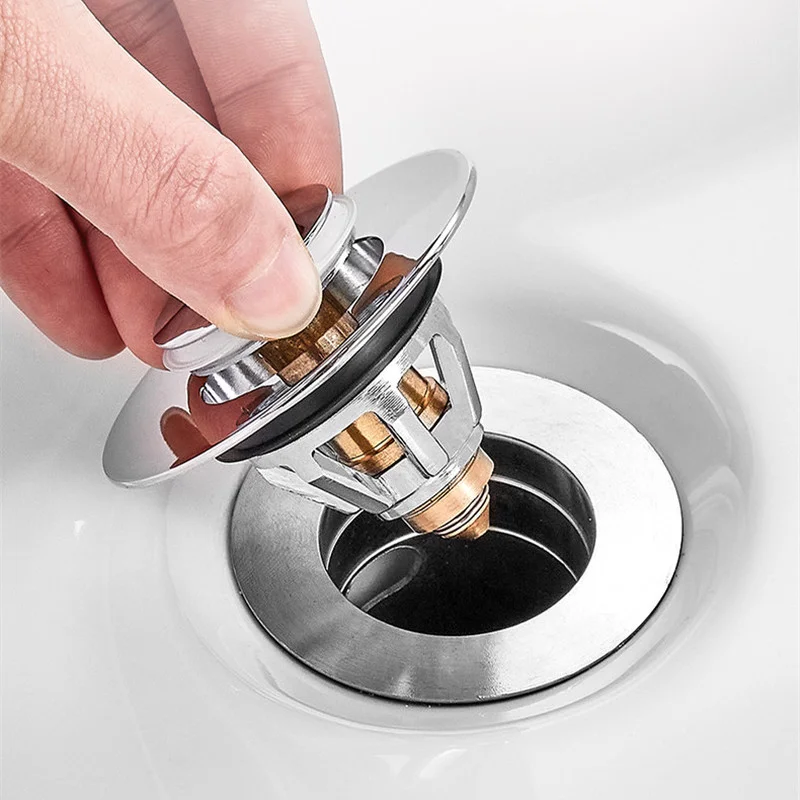 

Shower Sink Strainer Plug Bath Stopper Drainer Valve Kitchen Bathroom Hardware Fittings1PC Universal Basin Pop-up Drains Filter