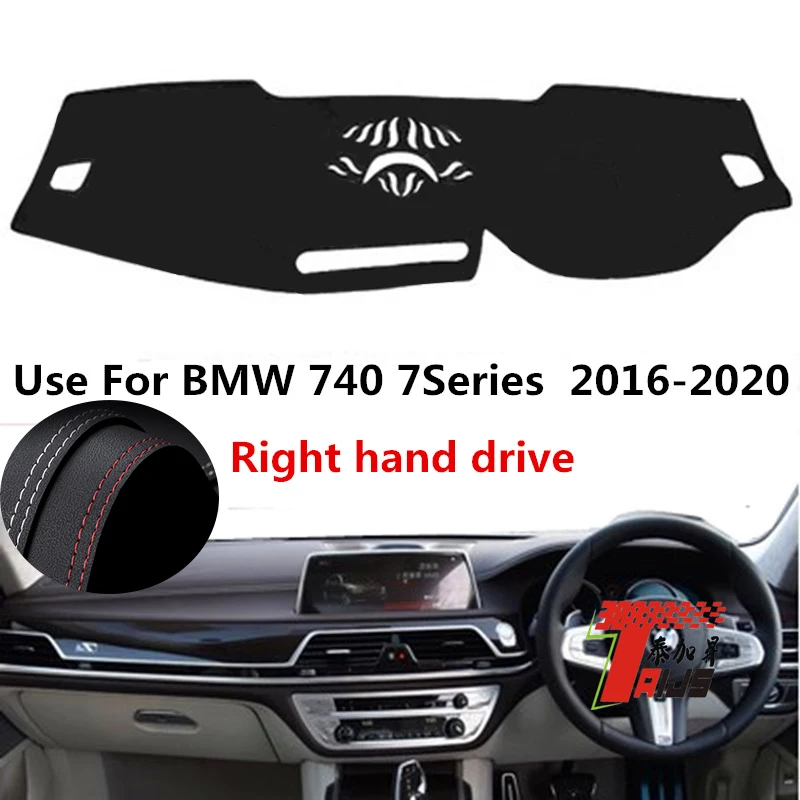 

: TAIJS Factory Casual Sport Anti UV Leather Car Dashboard Cover For BMW 740 7Series 2016 2017 2018 2019 2020 Right hand drive