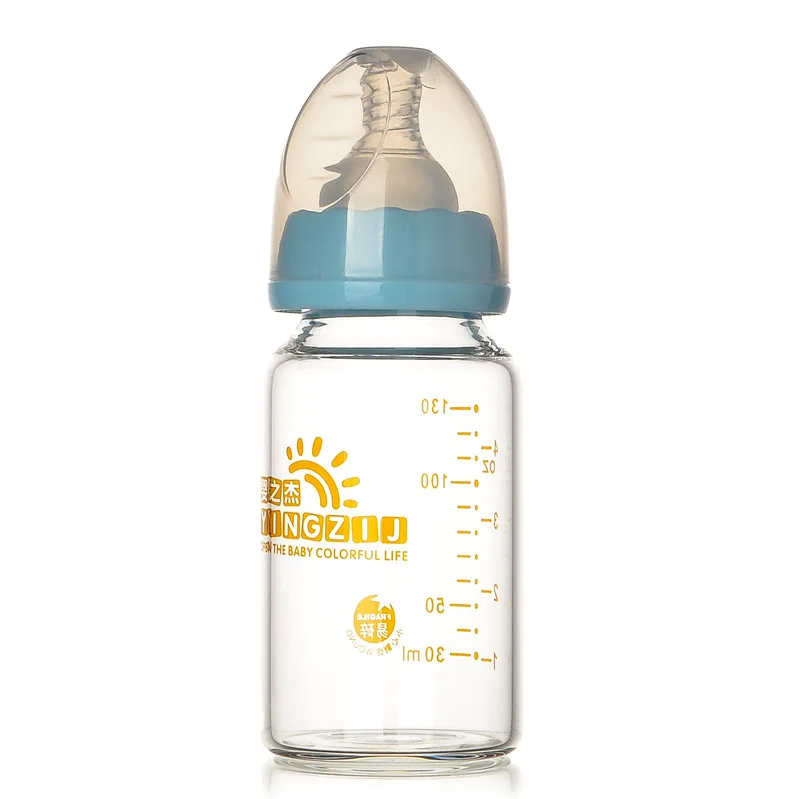Детская продукция 130 мл стандартная стеклянная бутылочка для кормления с