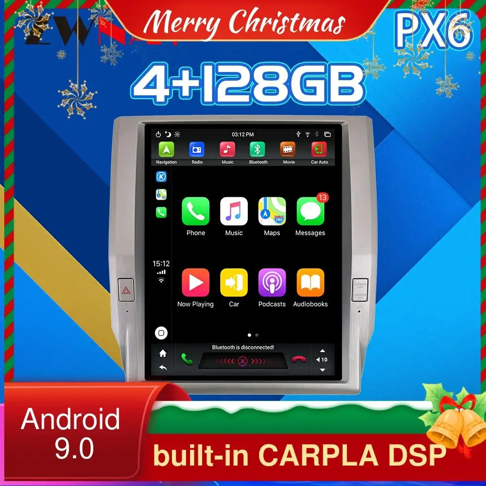 

Android 9 For Toyota Tundra 2014-2017 128G Tesla Screen Carplay Car Multimedia Player GPS Audio Radio Stereo Head Unit