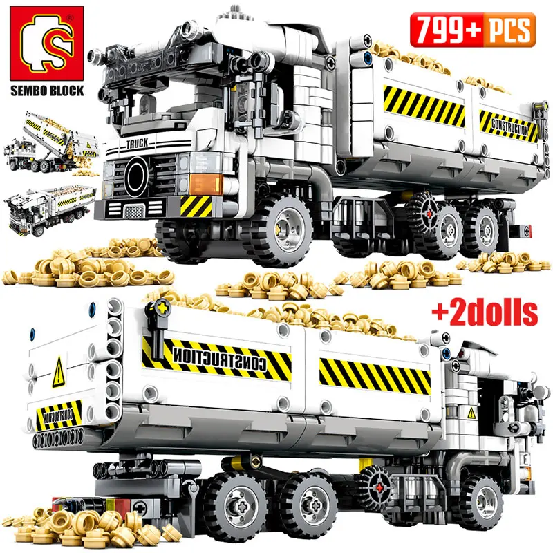 2020 новые 799 шт городские строительные блоки для грузовиков Technic машинные
