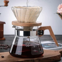 400ml600ml heat resistant glass coffee pot coffee brewer cups counted coffee maker barista percolator
