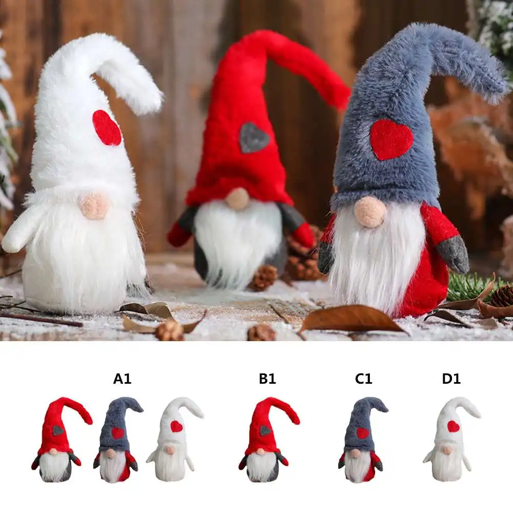 

Christmas Faceless Gnome Santa Doll Xmas Tree Hanging Ornament Doll Decoration For Home Pendant New Year Gifts Drop Ornaments