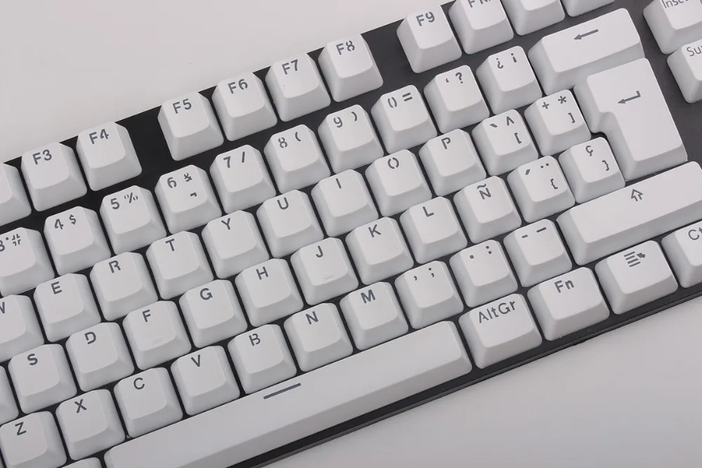PBT Русский Испанский Французский колпачки для механической клавиатуры MX переключатели DIY Замена прозрачная поддержка светодиодного освещения колпачки