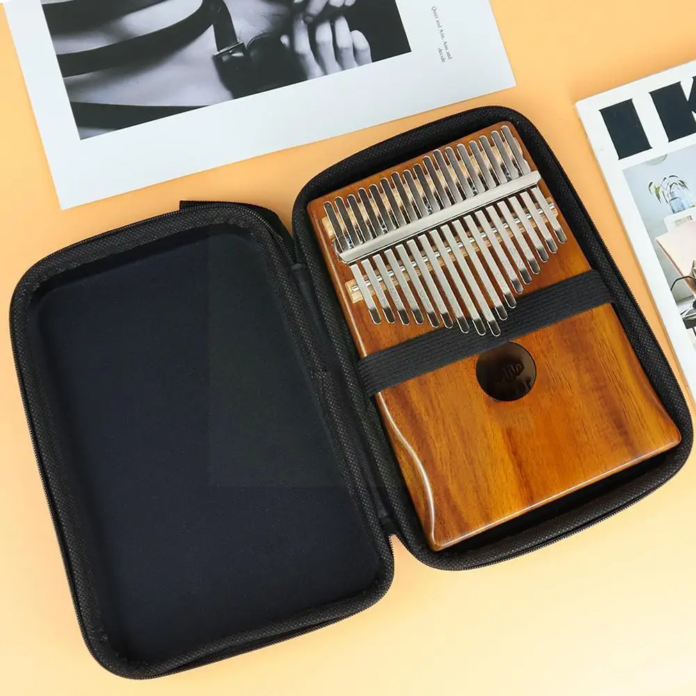 Portable Kalimba Storage Box Thumb Piano Bag Hammer Finger Piano Universal Waterproof Instrument Accessory Bag Musical Eva S6w1
