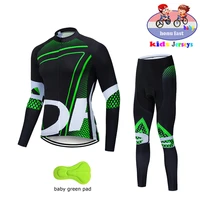 high quality kids cycling clothing summer kids jersey set biking long sleeve clothes suit mtb childrens cycling wear 2021