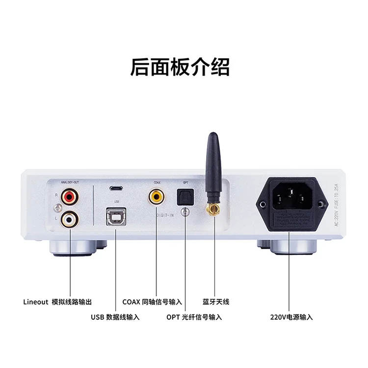 WEILIANG аудио SU6 двухъядерный ES9038Q2M ЦАП Декодер XMOS XU208 CSR8675