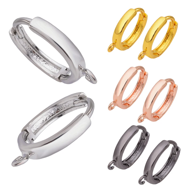 Очаровательные латунные ювелирные изделия Peixin золотистые/Серебристые серьги