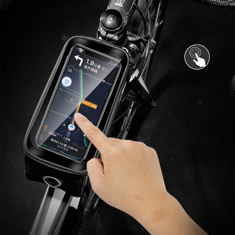 WILD MAN непромокаемая велосипедная сумка рамка Передняя верхняя труба отражающая