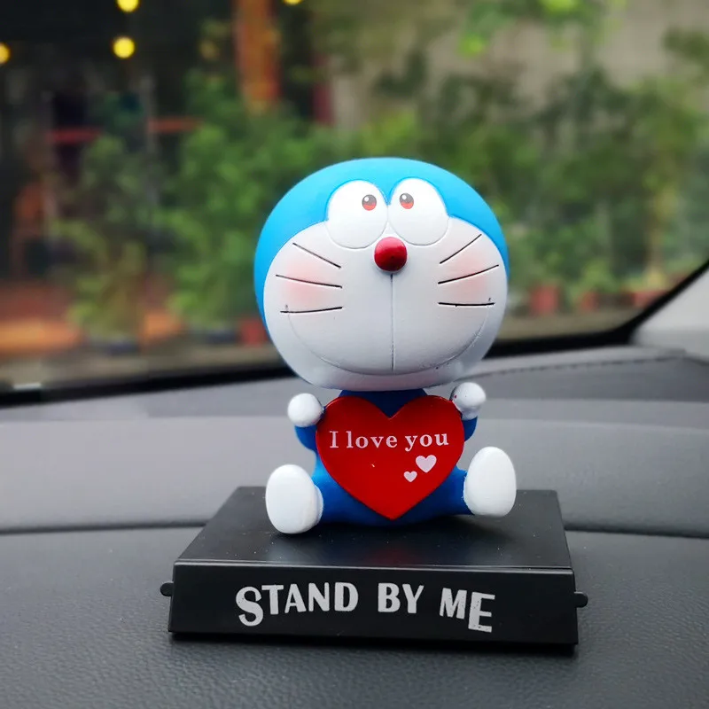 Детская Игрушечная модель Doraemon с вращающейся головой 11 см украшение для