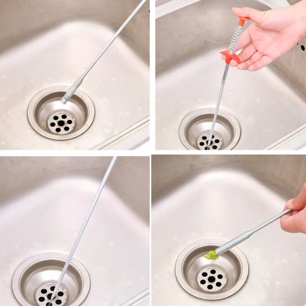 

90cm Bathroom Accessories Pipe Dredging Tools, Drain Snake, Drain Cleaner Sticks Clog Remover Cleaning Tools For Kitchen Sink