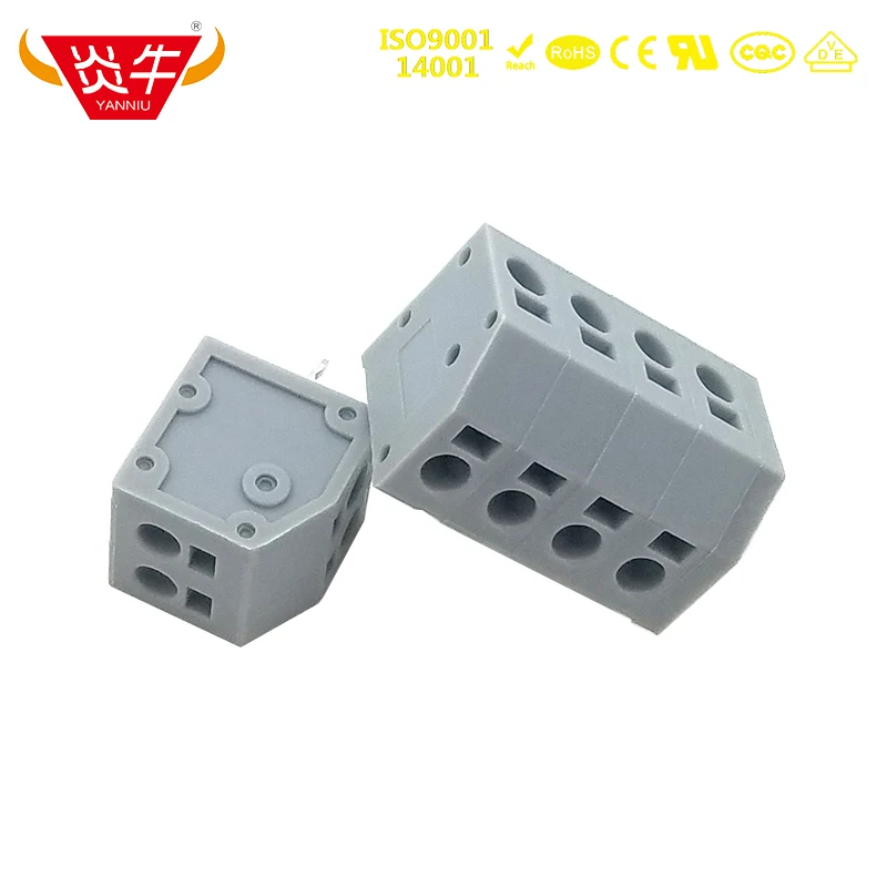 KF250 7.5A 2P ~ 12P печатная плата пружинные клеммные колодки DG208 7 5 мм 2 контакта 12