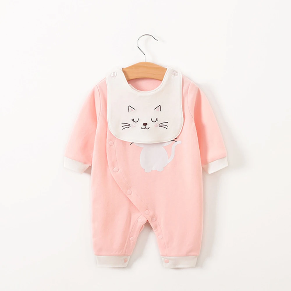 

Long-Sleeved Baby Romper Suit The Spring Autumn Period And The Cotton Boy And Girl Climb Clothes Baby Is Their Saliva Towel