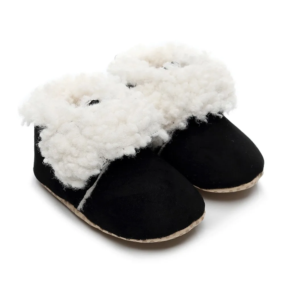 Зимние теплые ботинки с милым леопардовым принтом для маленьких девочек и