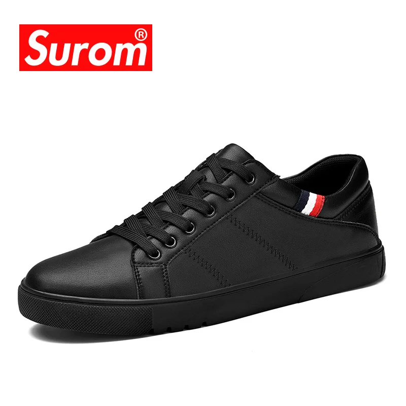 Мужские дышащие кроссовки SUROM летне-весенние повседневные износостойкие туфли с