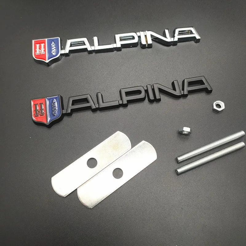 Автомобильный Стайлинг 3D металлическая эмблема ALPINA Grill на решетку багажника