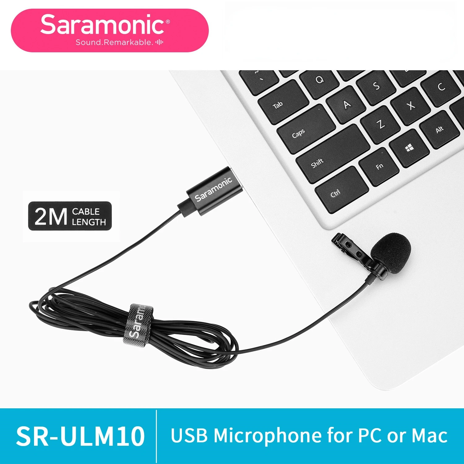 

Saramonic SR-ULM10/L Omnidirectional Lavalier USB Microphone for Windows and Mac Computer Plug-and-play