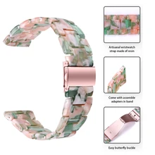 New Colors 20mm 22mm Resin Strap Wrist Band for Samsung Galaxy Watch3 Active2 42mm 46mm S3 Huawei Watch GT 2 Amazfit GTR 47MM