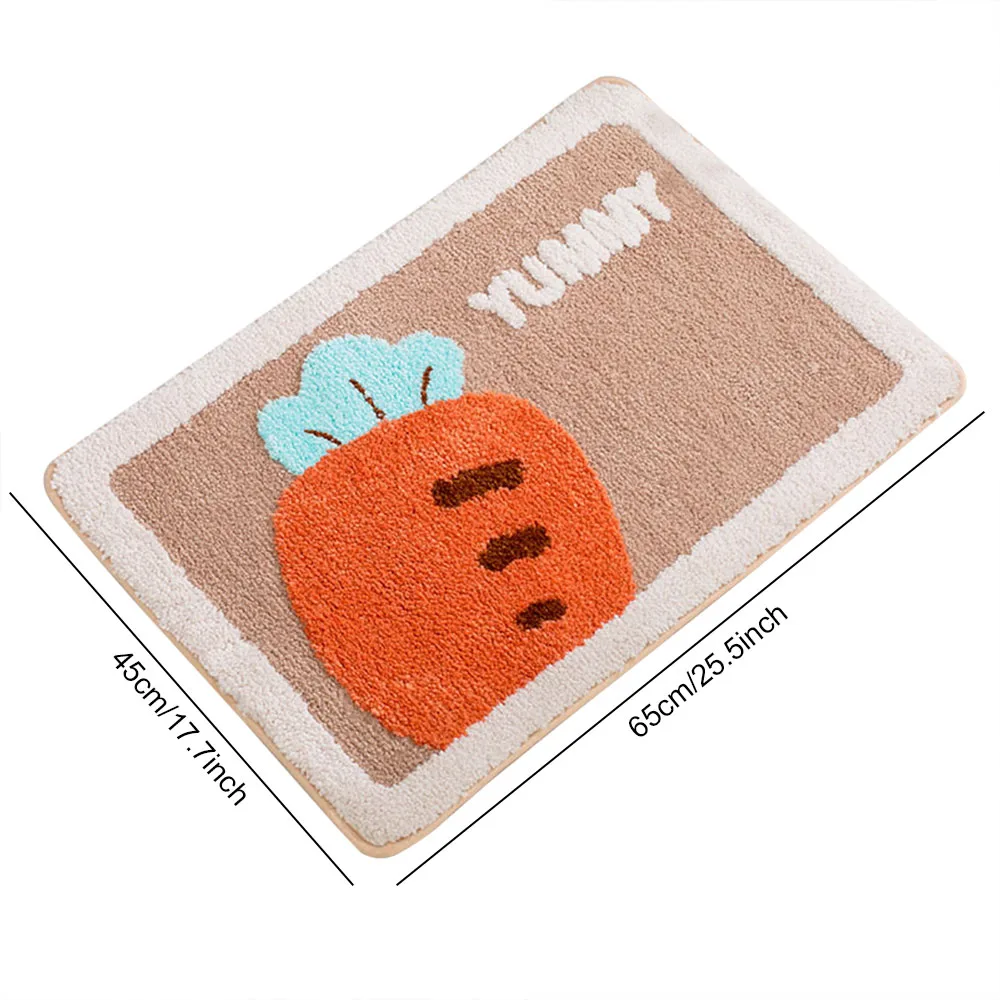 

Bath Mat Non-slip Bathroom Mats Shower Water Absorbent Bath Rug Floor Mat