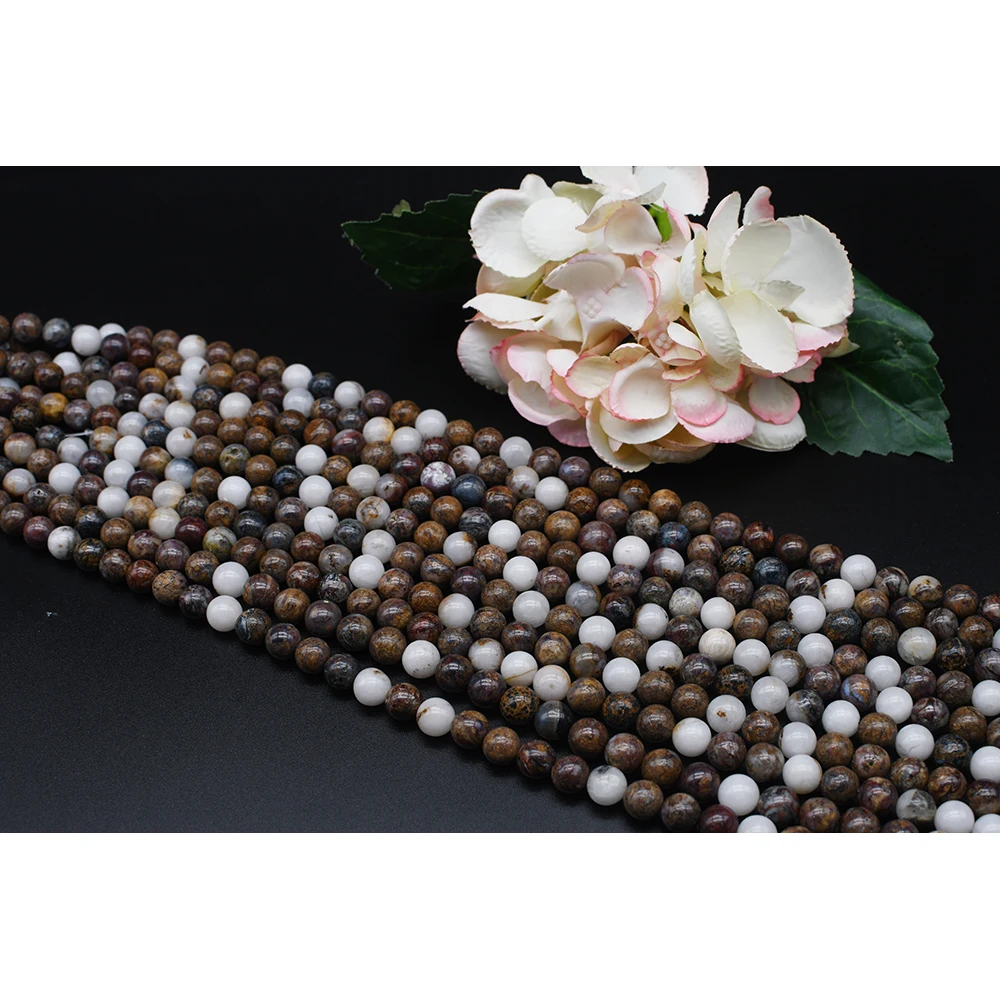 

10mm AAAAA Natural Smooth Tiger crystal Round Stone Beads For DIY necklace bracelet jewelry make 15 "free delivery