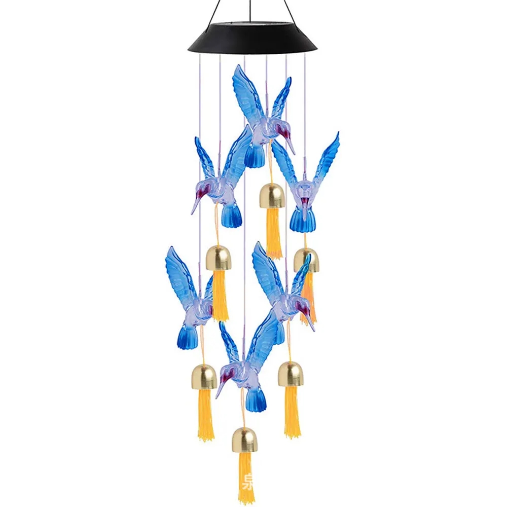

Wind Chime Light Crystal Ball Hanging Light String Creative Fashion Hummingbird Outdoor Solar Butterfly Wind Chime