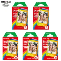 instax mini rainbow film 10 50 sheets for fujifillm instant mini 11 9 8 7s camera for sp 12 printer