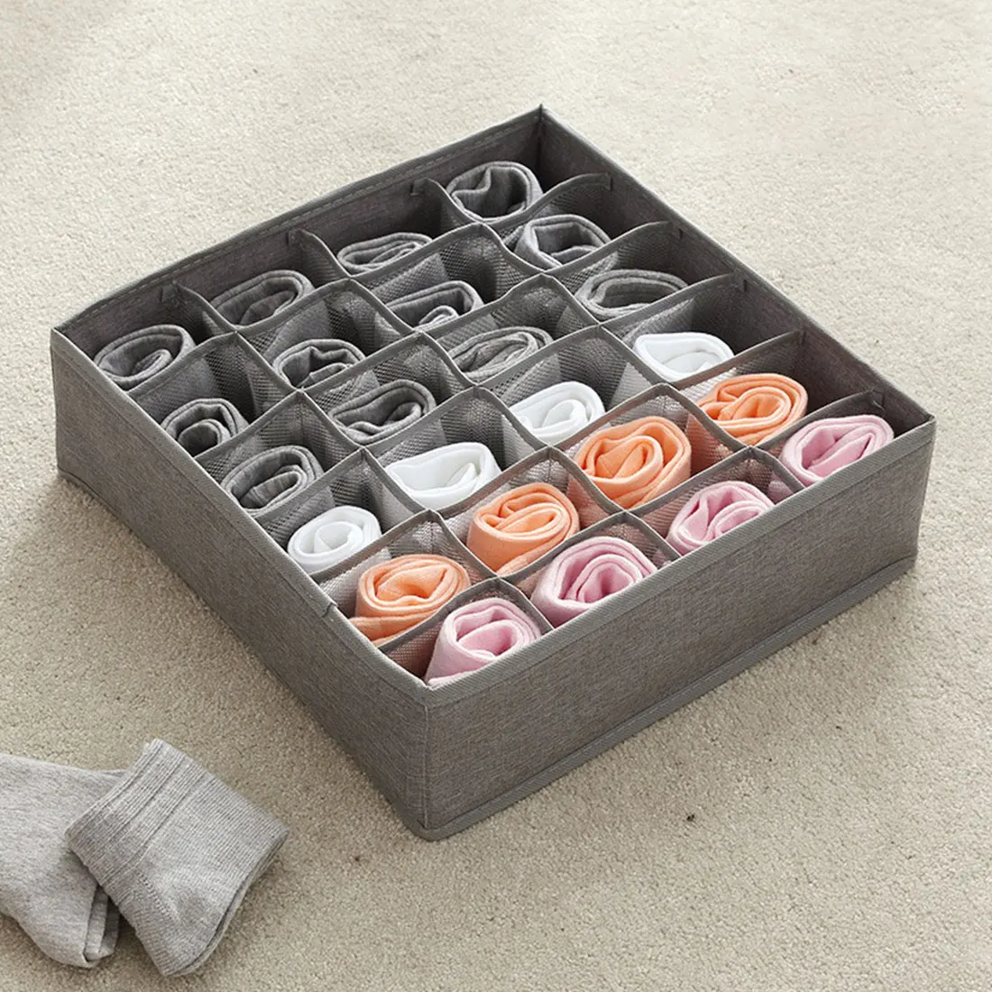 

Hot Sale 3Pcs/4Pcs 4 Colors Storage Box Portable Underwear Artifact Drawer Underpants Box Household For Bra Panties Socks Scarfs
