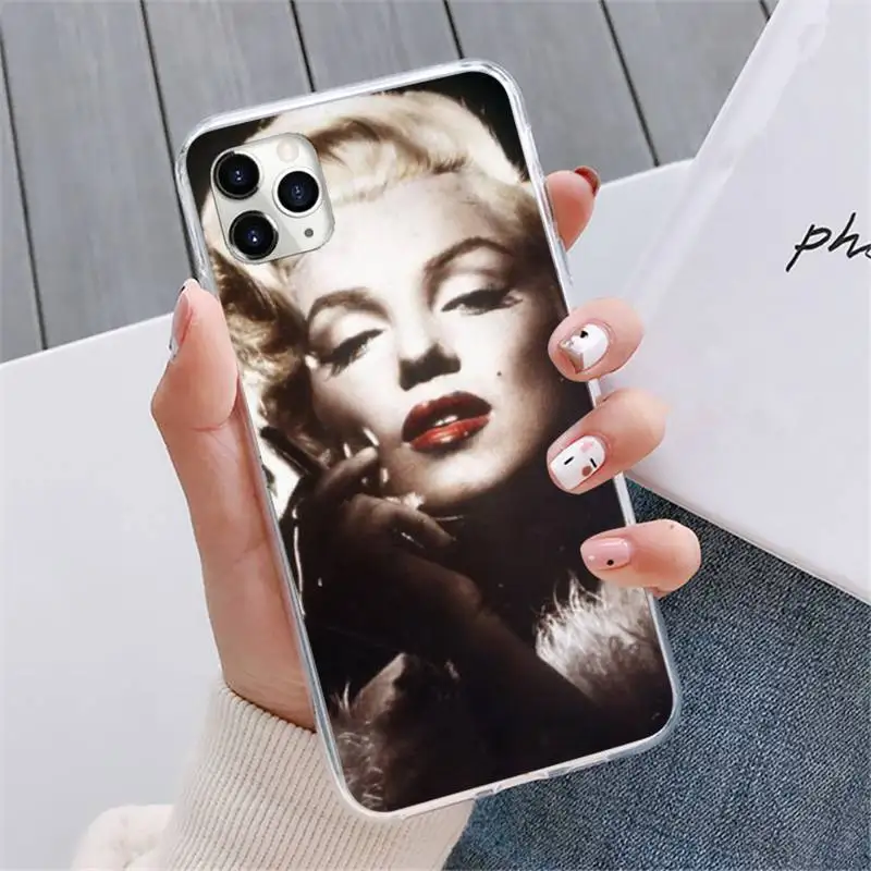 

Sexy Girl Marilyn Monroe Phone Case For iphone 12 5 5s 5c se 6 6s 7 8 plus x xs xr 11 pro max mini