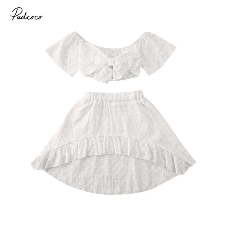 2020 летняя одежда для малышей От 1 до 6 лет маленьких девочек детские твердые