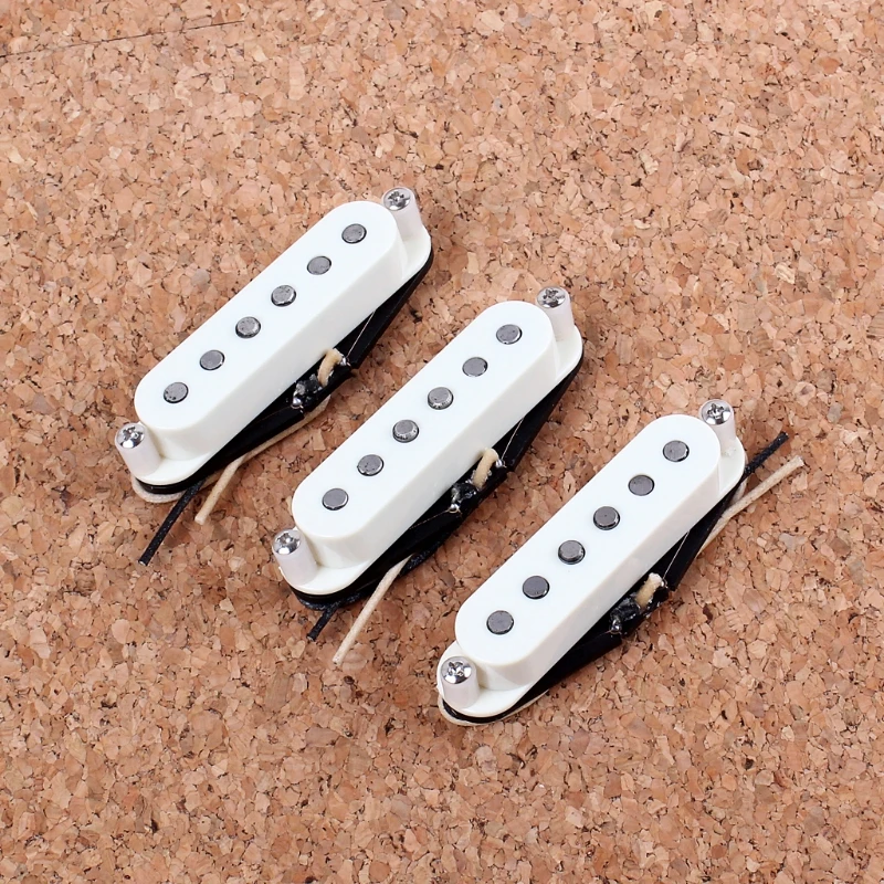 

3Pcs/Set Electric Guitar Neck Bridge Vintage Tone Single Coil Pickup for Strat Squier Guitar Parts Replacement Accessory H053