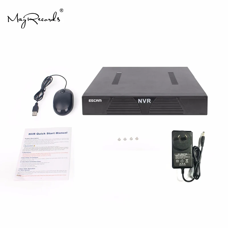 ESCAM K616 NVR HD 1080P 16CH сетевой видеорегистратор H.264 HDMI/VGA видео выход Поддержка Onvif P2P облачный сервис