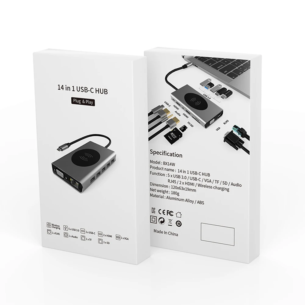 Двойной HDMI USB C концентратор для 3 0 кардридер адаптер MacBook Pro разветвитель телефона