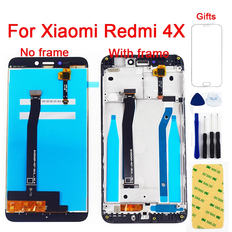 ЖК-дисплей для Xiaomi Redmi 4X сенсорный экран 5 0 дюйма дигитайзер сенсорная панель