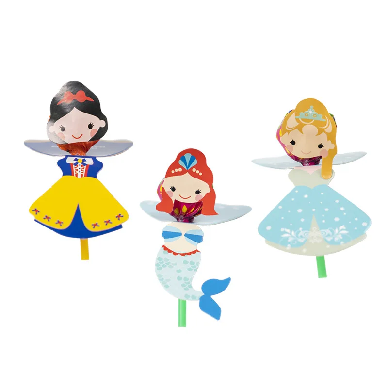 30 шт. Принцесса Белоснежка Русалочка Мультфильм конфеты леденец DIY открытка с