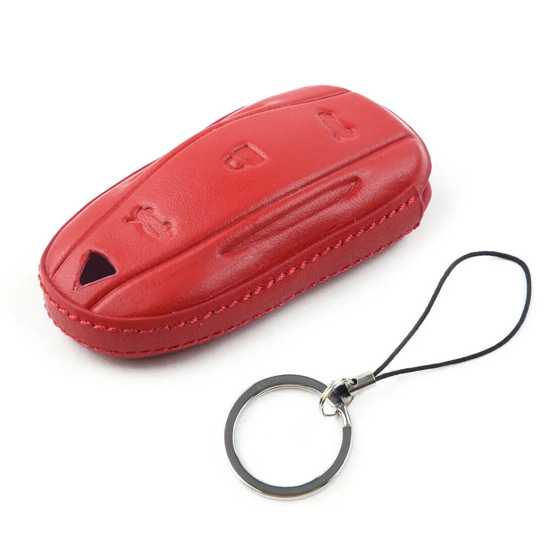Leather Car Remote Fob Holder Cover For Tesla Model X /S Anti- dirty Key Smart Replacement High Quality Accessory