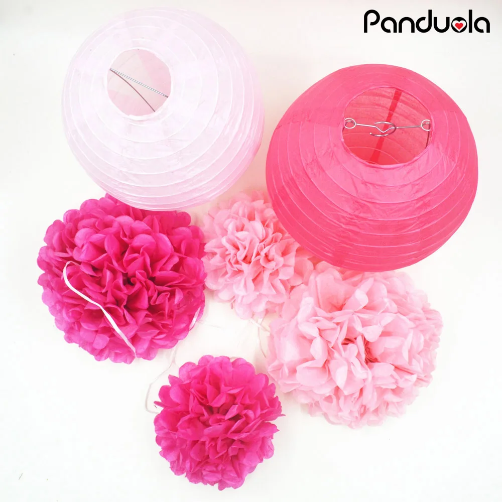 Домашний декор 5 шт. помпоны для папиросной бумаги Цветочные шары украшения