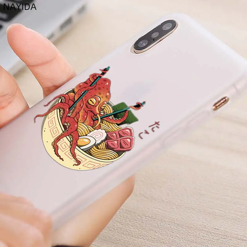 Мягкий силиконовый чехол для iPhone 12 Mini 11 Pro XS Max XR X 8 7 6 Plus 5S SE S Чехол японский ramen
