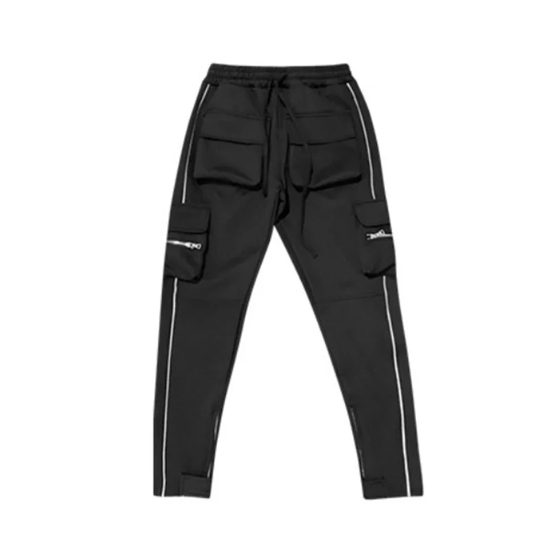 

Cargo Pants Men's Skinny Pencil Pants with Multiple Pockets Male Outdoor Jogging Pants Stacked Harem Pants High Street Clothing