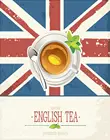 Английский чай премиум качество металлический жестяной знак плакат настенный налет