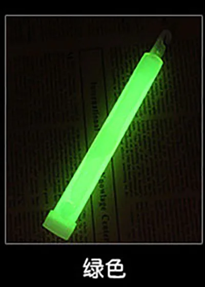 Green 5 шт./лот, 6 дюймов, многоцветная светящаяся палка, химический светильник, палка для кемпинга, аварийное украшение, вечерние принадлежности для клубов, химические флюоресцентные принадлежности - Цвет: Green