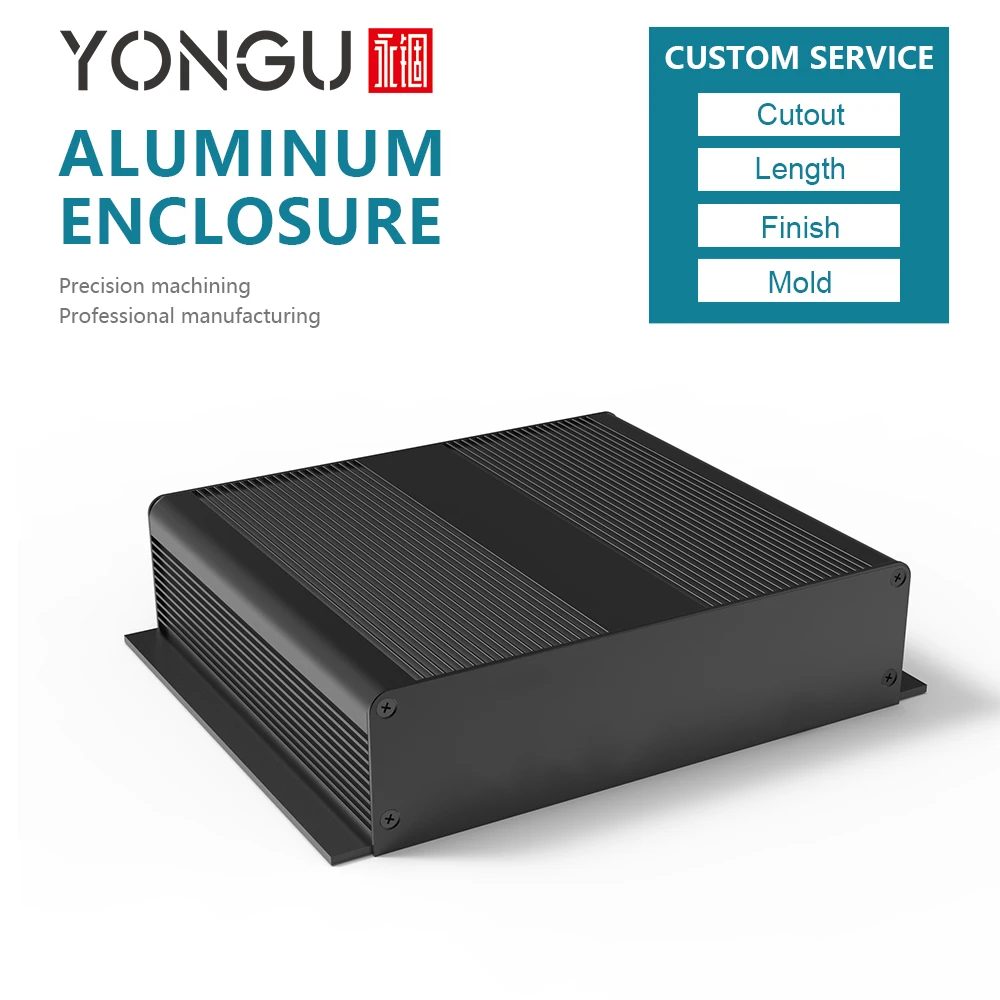 

H37 204W48H mm box aluminum aluminium enclosure pcb battery box