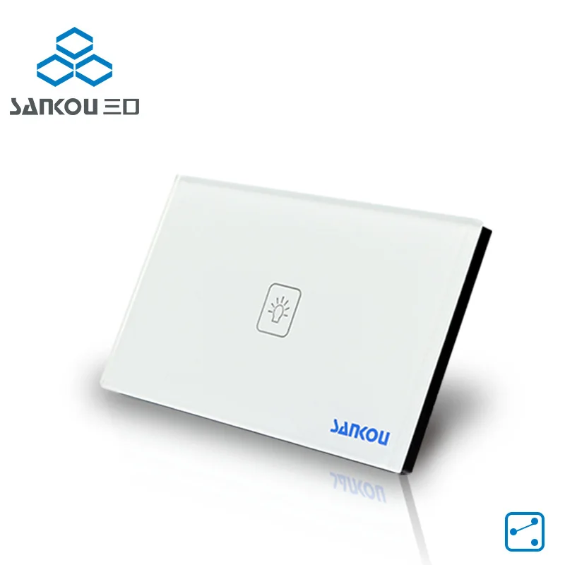 Американский стандарт 118 мм 1/2/3 Gang 2 Way Smart Touch Switch огнестойкая панель переключателя