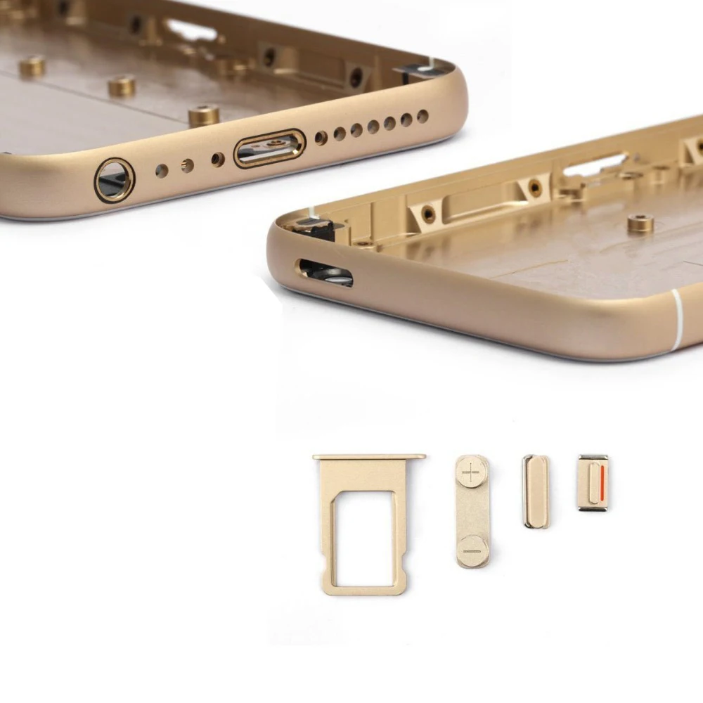 Задняя крышка для iPhone 6 6s Plus батареи с боковыми клавишами SIM лоток iPhone6 задняя