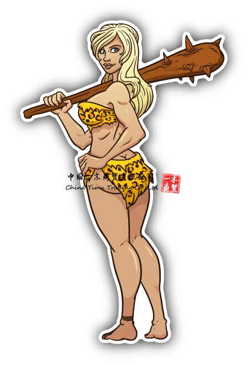 Сексуальная мультяшная пещера для женщин, клубный автомобиль, бампер, наклейка, Snapchat, винил, пекинча, звонок на работу, киберпанк, playboy, Азур Лейн, вайфу