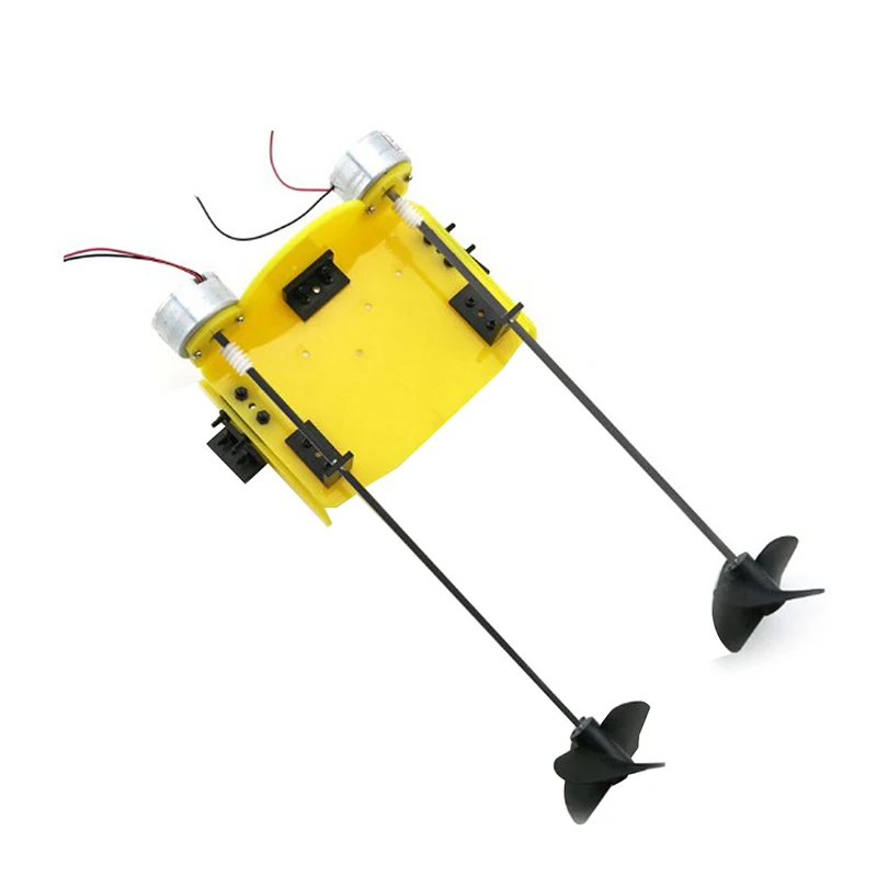 Игрушка ручной работы DIY лодка комплект Электрический двухмоторный пропеллер с