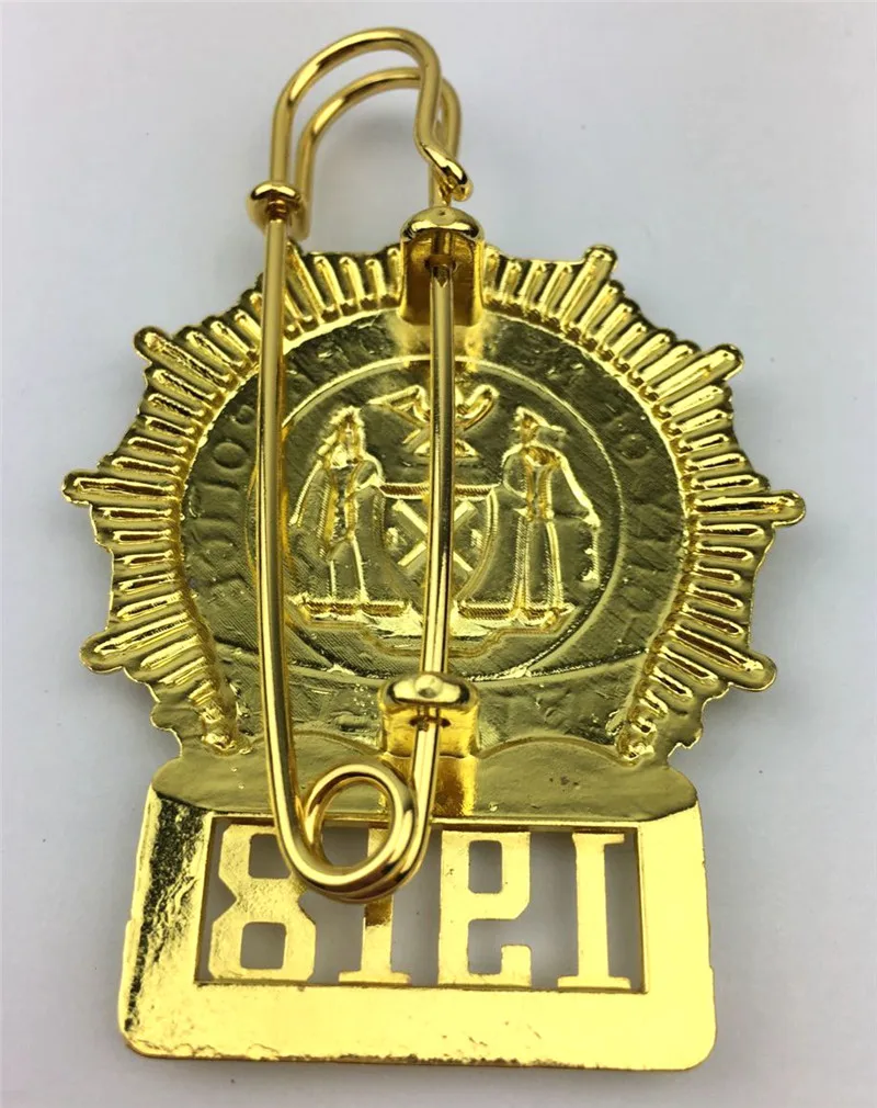 Металлический значок для полиции Нью Йорка косплей полицейский инспектор