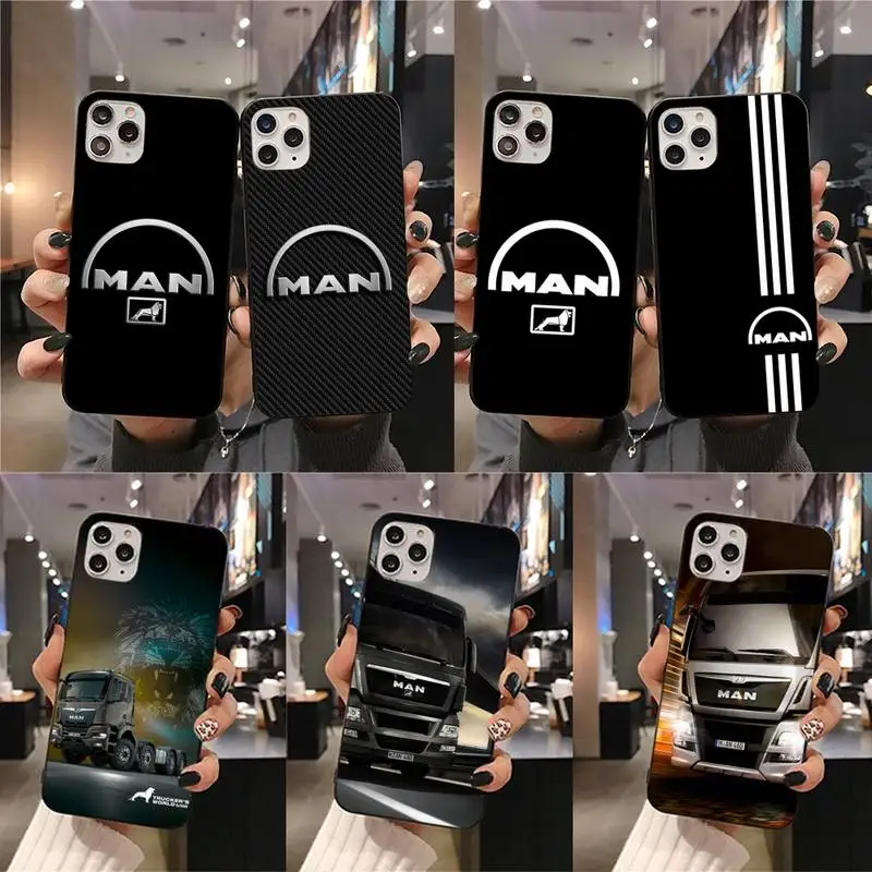 Чехол для телефона с логотипом Man Trucks iphone 13 12 11 Pro Mini XS Max 8 7 Plus X SE 2020 XR | Мобильные